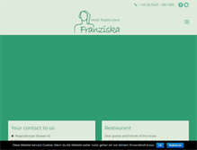 Tablet Screenshot of hotel-franziska.de